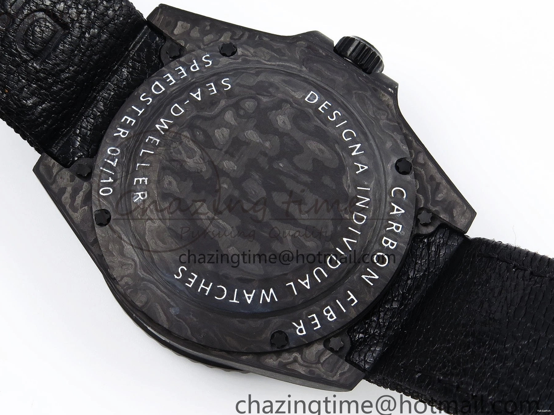 Black Strap Dweller on Dial A2824 DIWF Edition Nylon 43mm Black Best Carbon Sea 0411